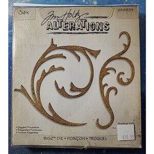 Sizzix Elegant Flourishes Tim Holtz Alterations Die Cutting Cartridge 656639